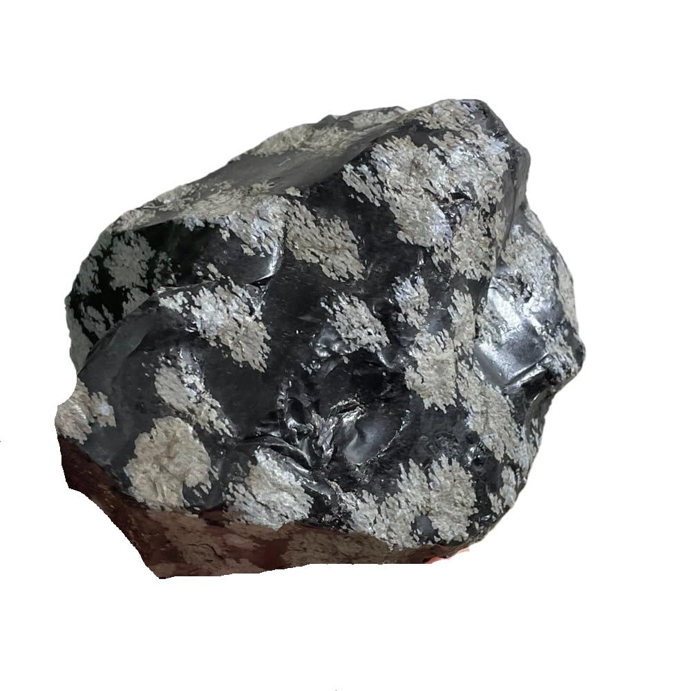 AARTERZZA 1 piece snowflake obsidian raw stones 510-600g