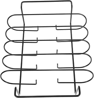 VOSAREA Non-Stick BBQ Grill Rack for Air Fryer Vertical Chicken Drumstick Holder Stainless Steel Drip Pan for Outdoor Grilling Camping and Home Barbecues