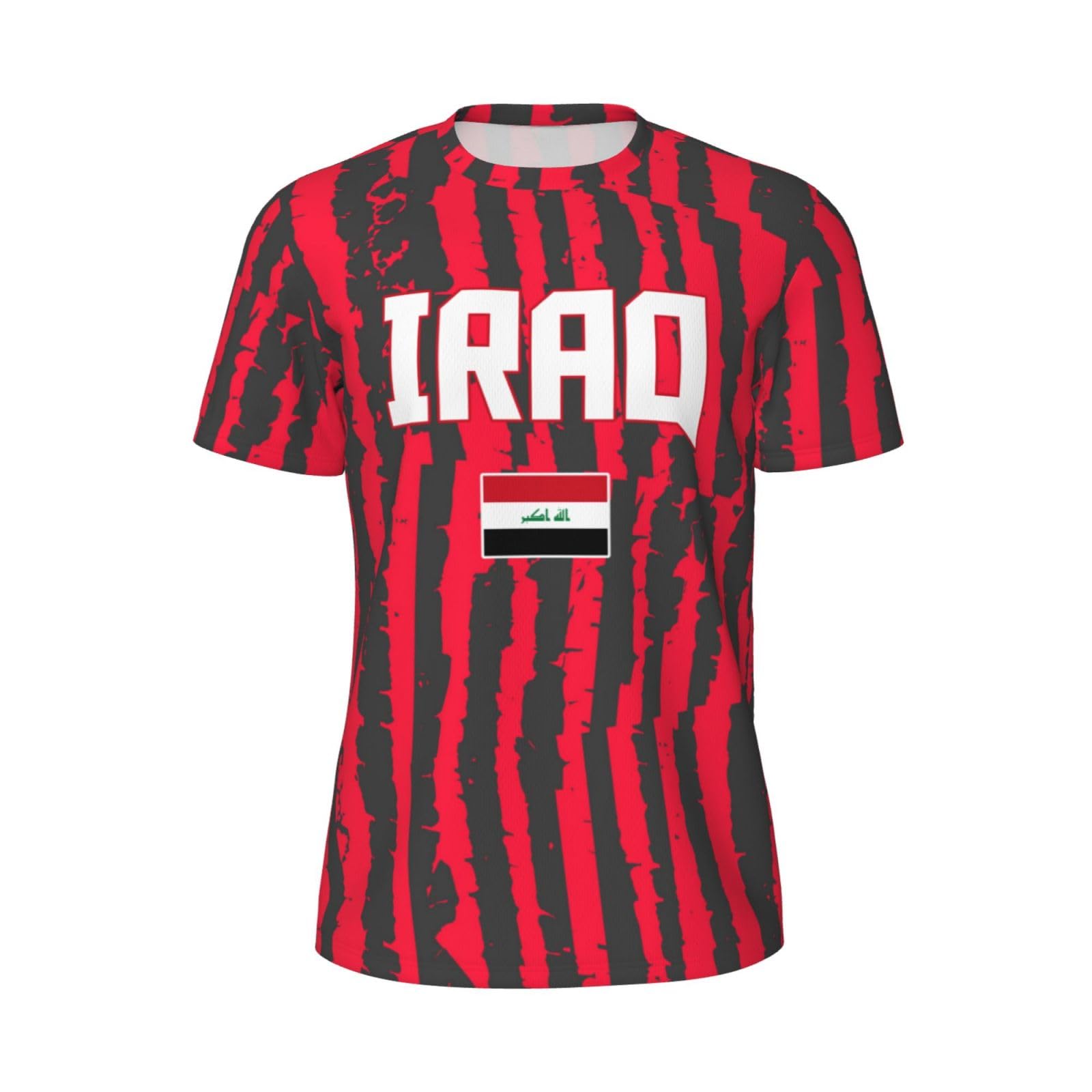 DABOYOZHZH Iraq Flag Cool Iraqans (51) Sports Jersey Mesh T-Shirt 3D Print for Running Cycling Soccer Tennis Fitness Climbing Shirts