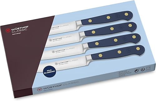 Miniatura 6 de Wüsthof Juego de cuchillos para carne de 4 piezas de color clásico  Wild Blueberry