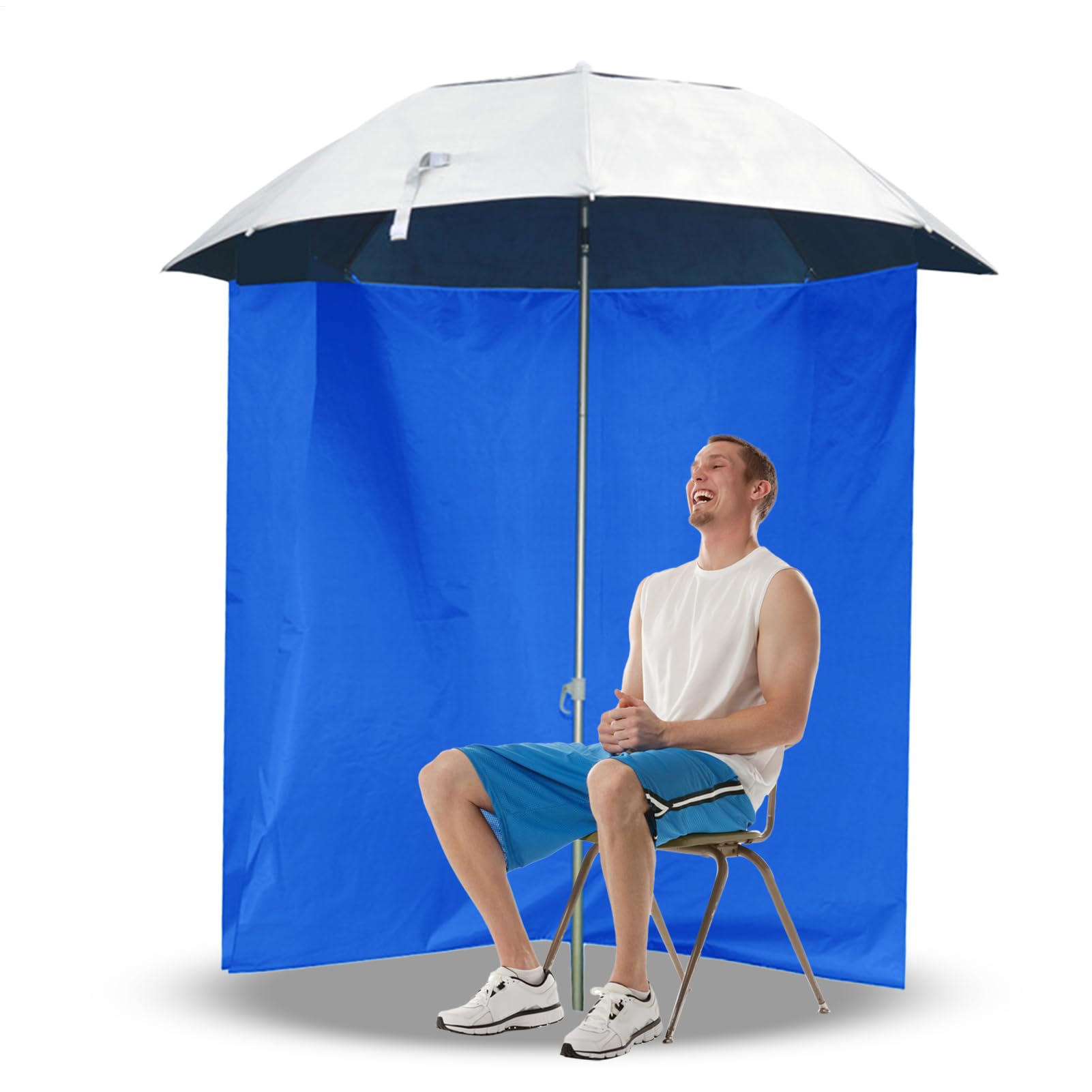 Umbrella Enclosure – Waterproof Parasol Surround | Oxford Wrap Panel, Arc Fit Surround Fabric, Privacy Blocking Screen, Sun Rain Wind Protection Layer for Outdoor Fishing Beach Yard Pool Setup