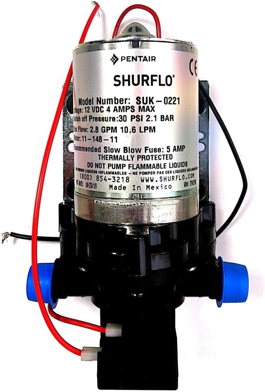 Shurflo Trail King 10 Water Pump - Silver, 12 V/30 PSI