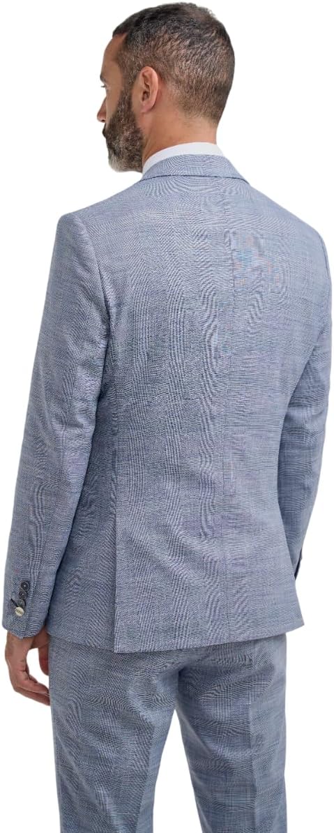SIRRI Men’s Textured Suit Sold Separately, 3-Piece Slim Fit, Smart-Casual & Formal Attire