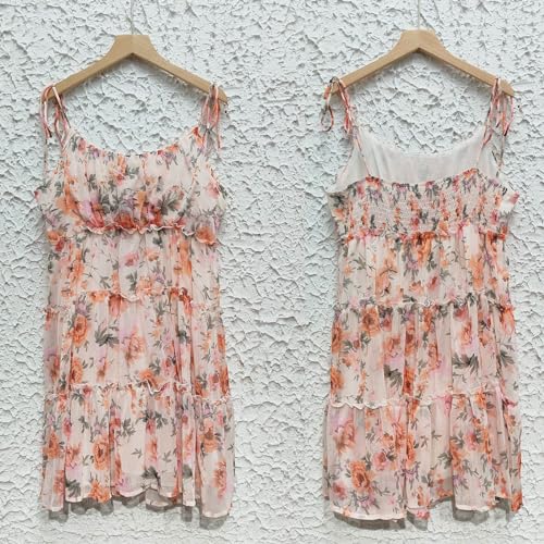 Robe d'été courte imprimée et fluide style bohème chic - 4