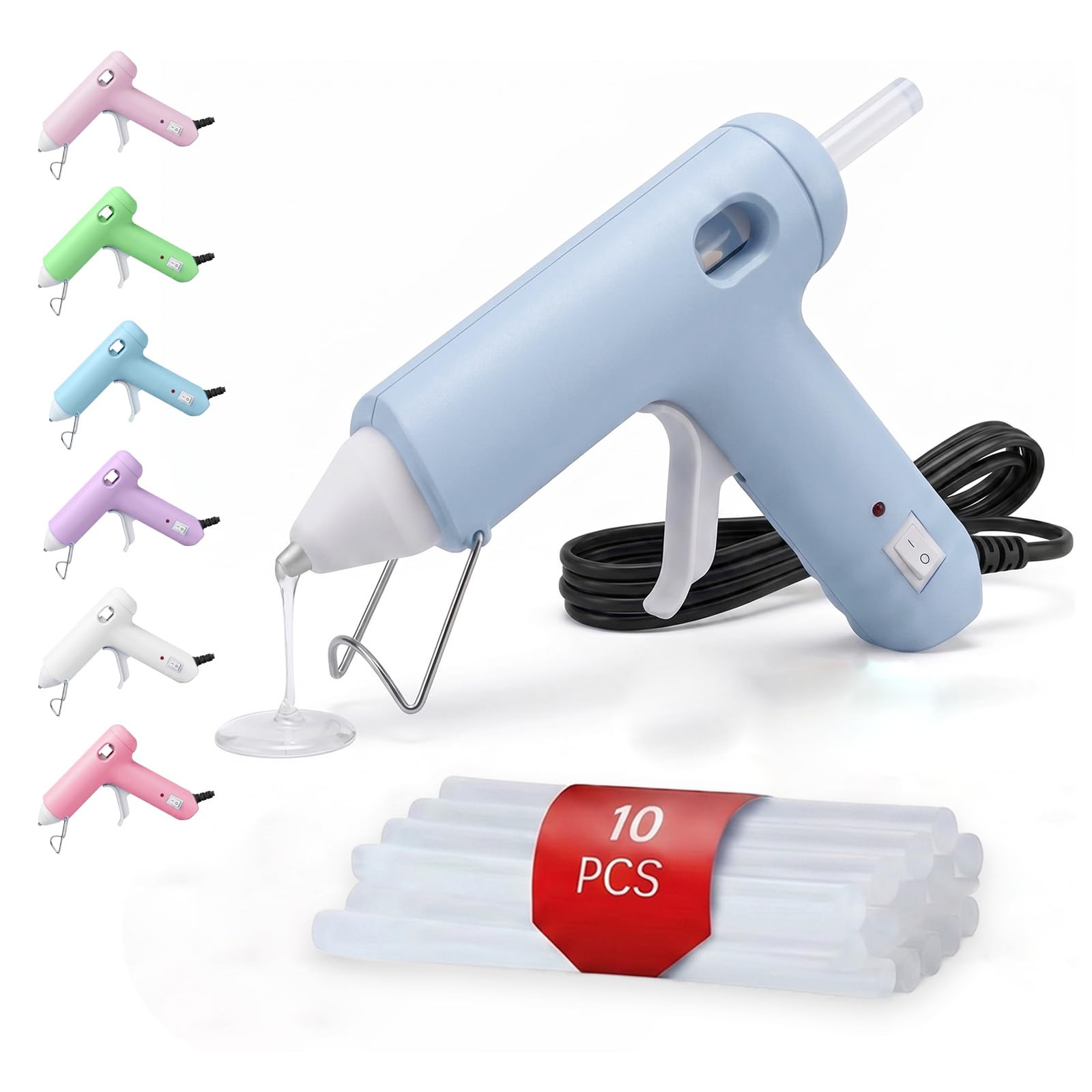 Mini Hot Glue Gun Kit with 40 Sticks 20W Fast Preheating -