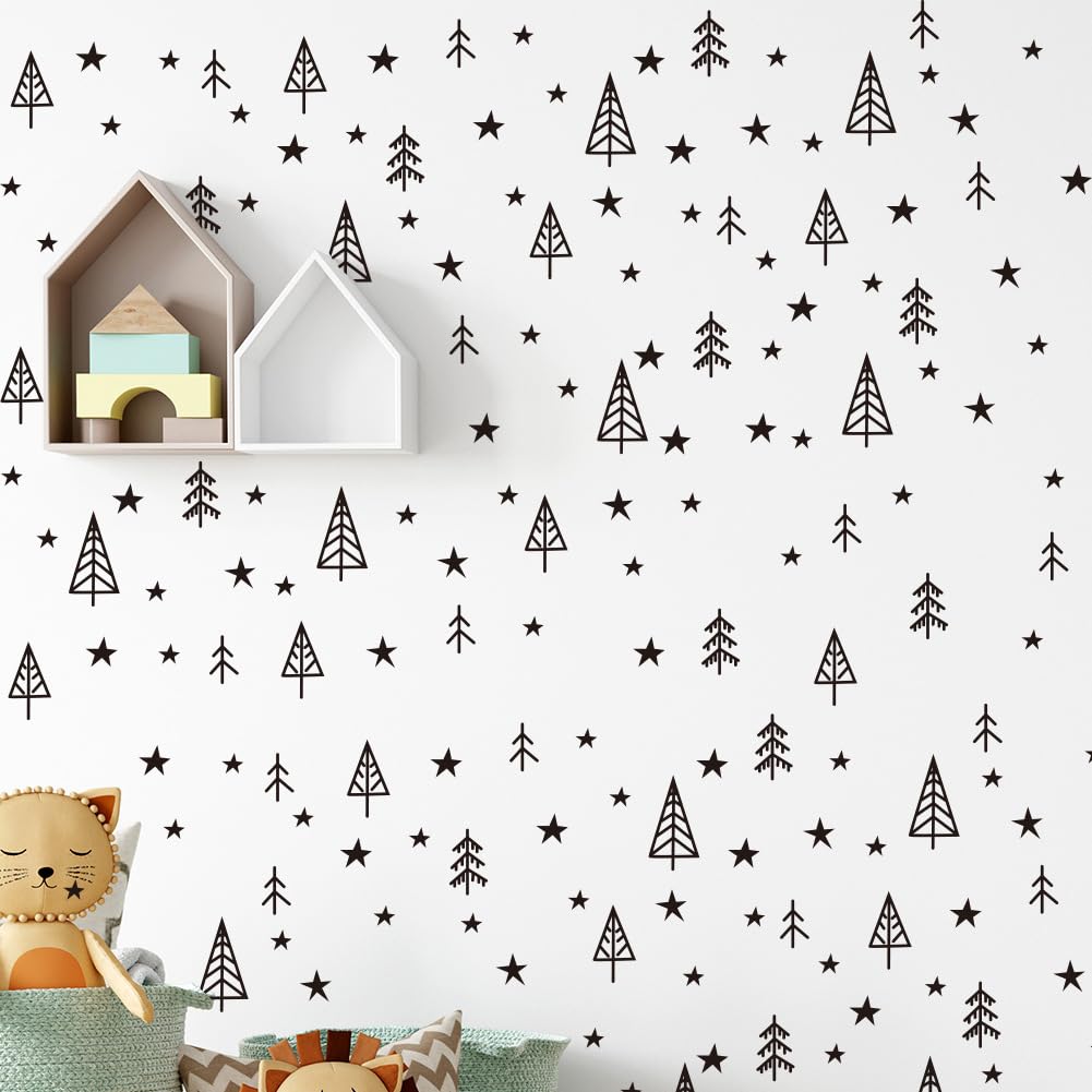 - Wall Stickers for Children's Room Decoration, Heart Pattern, Rainbow Pattern, Polka Dot Pattern, Strawberry Fruit Pattern, Pink Flower, Little Forest, Unicorn Pattern and Stars, Removable