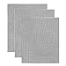 BBQ Grill Mesh Mat - Non-Stick Cooking Mats for Grilled Vegetables/Fish/Fajitas/Shrimp, Grilling Sheet Liner, Reusable Grill Accessories - Use on Gas, Charcoal, Electric Barbecue (15.7" x 13", 3 Pack)