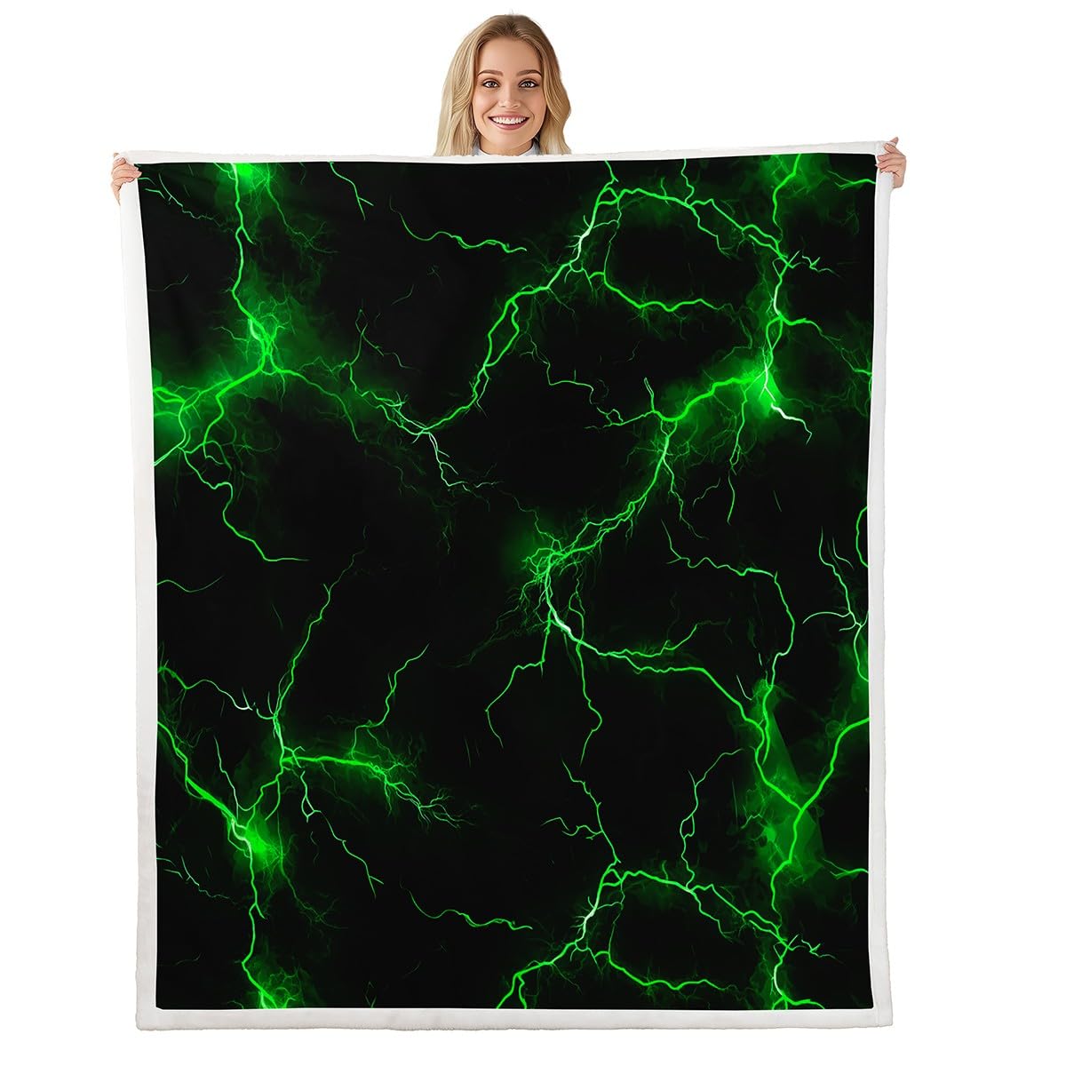 Couverture en polaire grand lit imprimé abstrait ado
