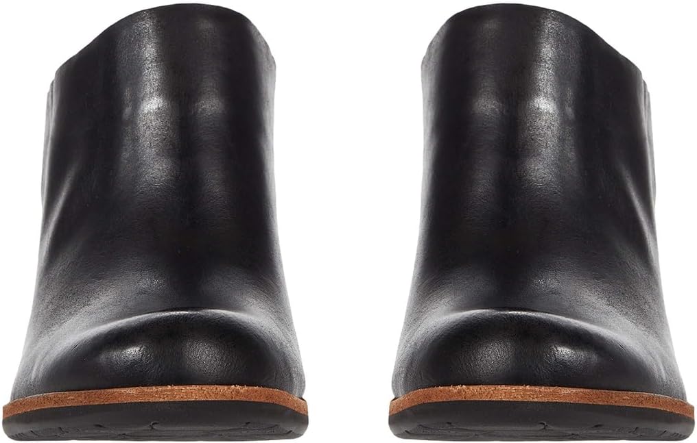 Women High Chunky Stacked Heel Mules Closed Round Toe Heeled Sandals Slip On 3 Inch Block Heels Suede Backless Booties Burnished Dressy Vintage Party Office Ladies Slide Slippers 4-11 M US - Image 5