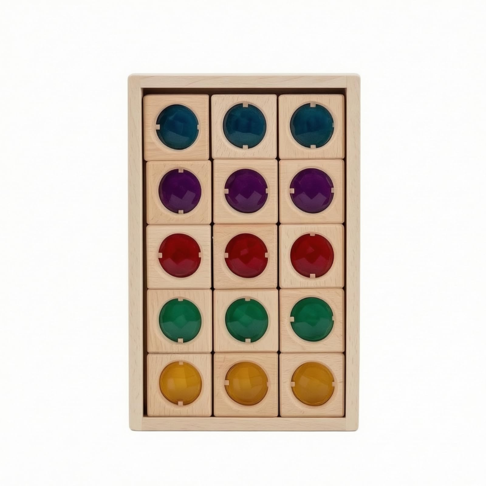 Bloques Sensoriales Translúcidos Didáctico Bloques Piedras Preciosas Educativo Juguete para, Translucent 15PCS