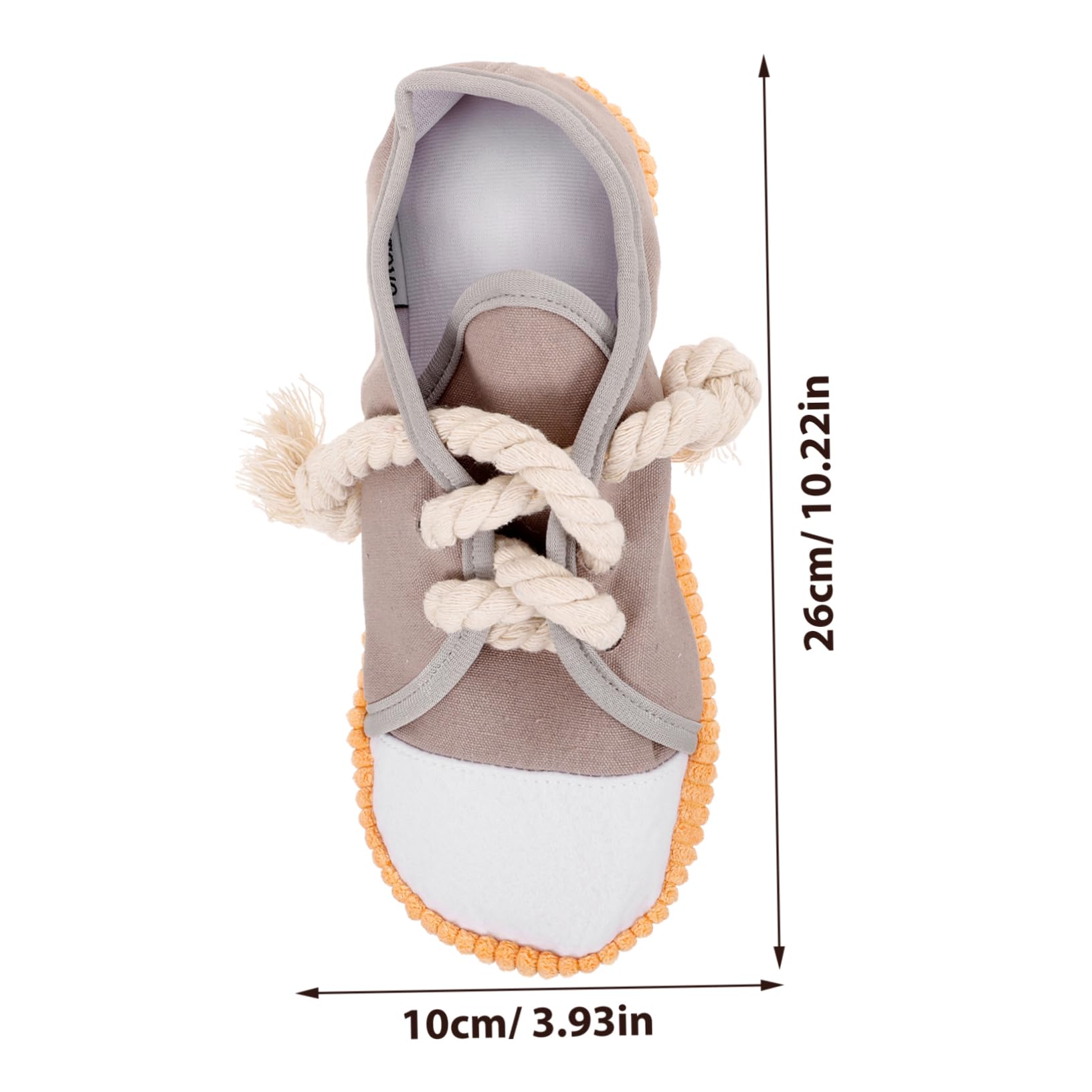 SUPVOX 4pièces Jouet à Mâcher pour Chien Forme De Baskets Jouet Squeaky pour Nettoyage des Dents Et Éveil des Chiens Agressifs Et Toile Dentition