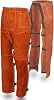 QeeLink Welding Pants - Heat & Flame Resistant Split Leather Safety Leg Protection for Men and Women, Adjustable M to L