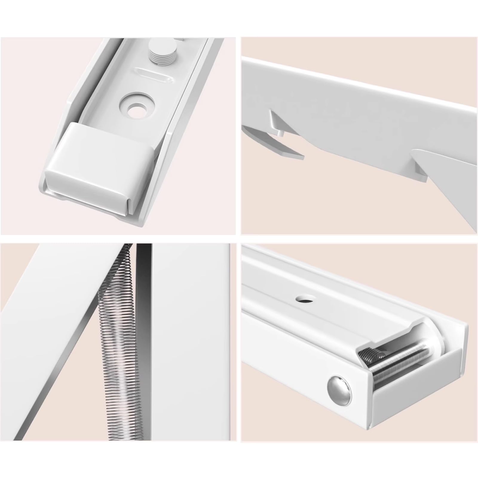 6 stuks opvouwbare plank beugels 8-20 inch, zware roestvrijstalen inklapbare plank beugel, wandmontage driehoek zwevende planken beugels voor tafel werkbank, max. belasting 40 kg, zilver18in 6 stuks opvouwbare plank beugels 8-20 inch, zware roestvrijstalen inklapbare plank beugel, wandmontage driehoek zwevende planken beugels voor tafel werkbank, max. belasting 40 kg, zilver18in