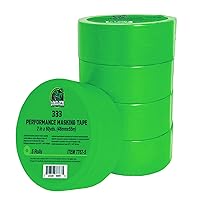 Vista 1 de LAUCO DINOGREN - Cinta adhesiva de alto rendimiento para pintura de automóvil, resistente al calor y al agua, verde multiusos (2 pulgadas (5 rollos)