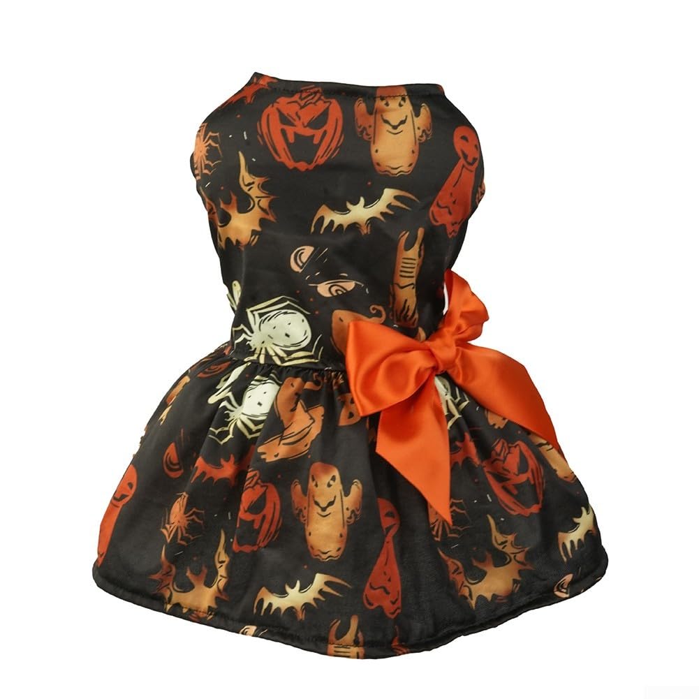 1*Halloween Dog Costume, Halloween Lightweight Clothes Dog Costume for PUPPY Dress Doggie Party Girl Outfits (M)