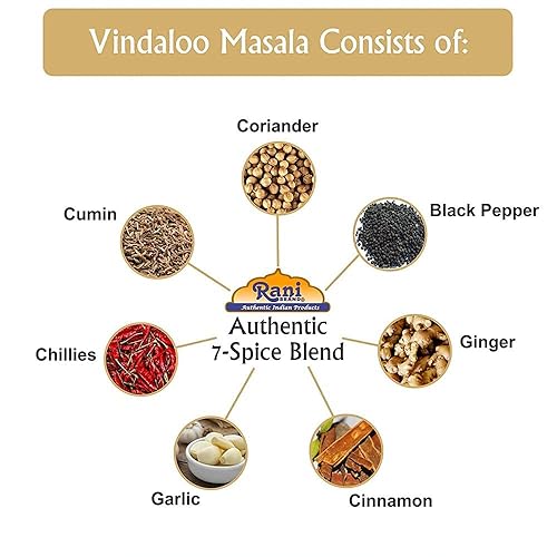 Miniatura 2 de Rani Vindaloo Curry Masala Mezcla de especias indias 80 onzas (5 libras) 5.0 lbs tarro de PET a granel  Todo natural  Sin sal  Vegano  Apto para