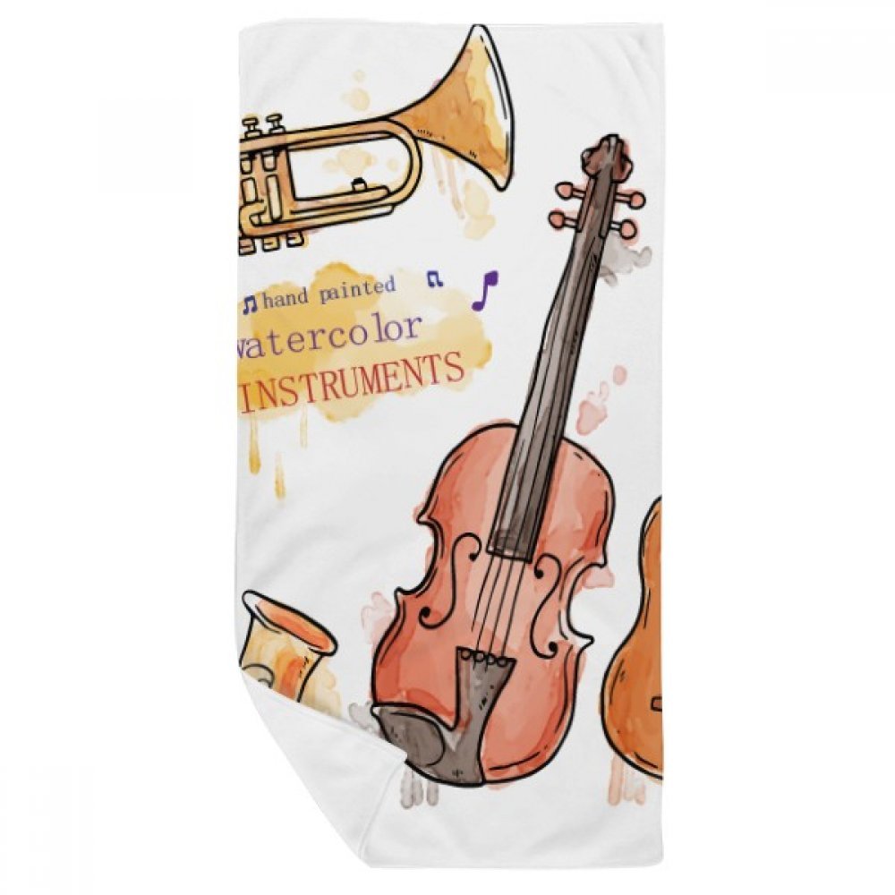 Serviette guitare douce 35x70 cm pour sécher la peau sensible sans irriter