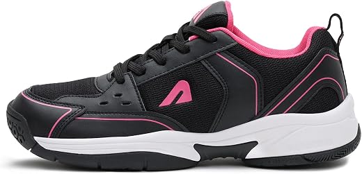Boldfit Badminton Shoes for Women Breathable Anti Skid Sports Shoes for Shuttle Non Marking Girls Shoe for Professional Ma...