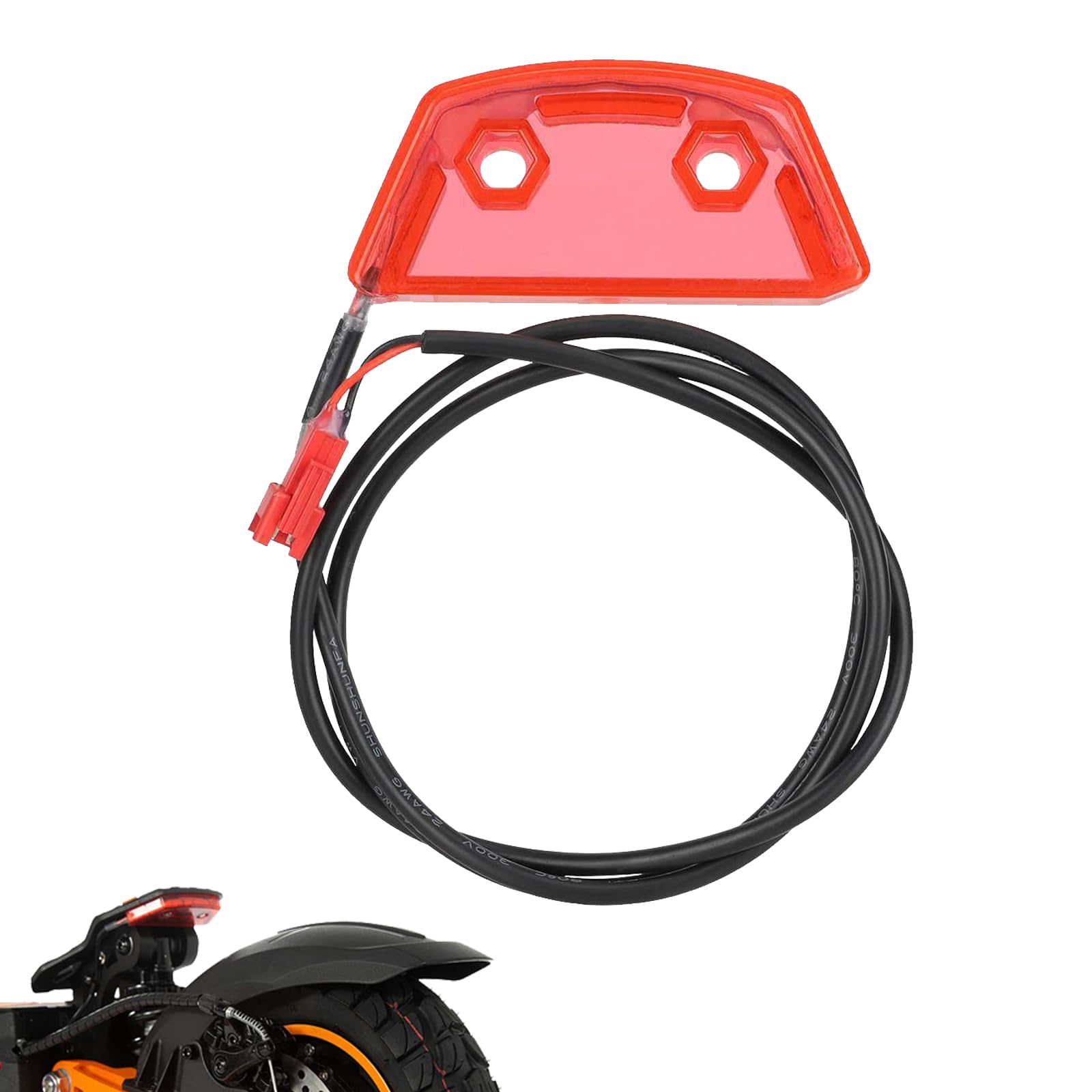 Brake Light Cover with Power Cord for Kukirin G2 Max Electric Scooter Tail Light Housing Light Case Accessories Scooter