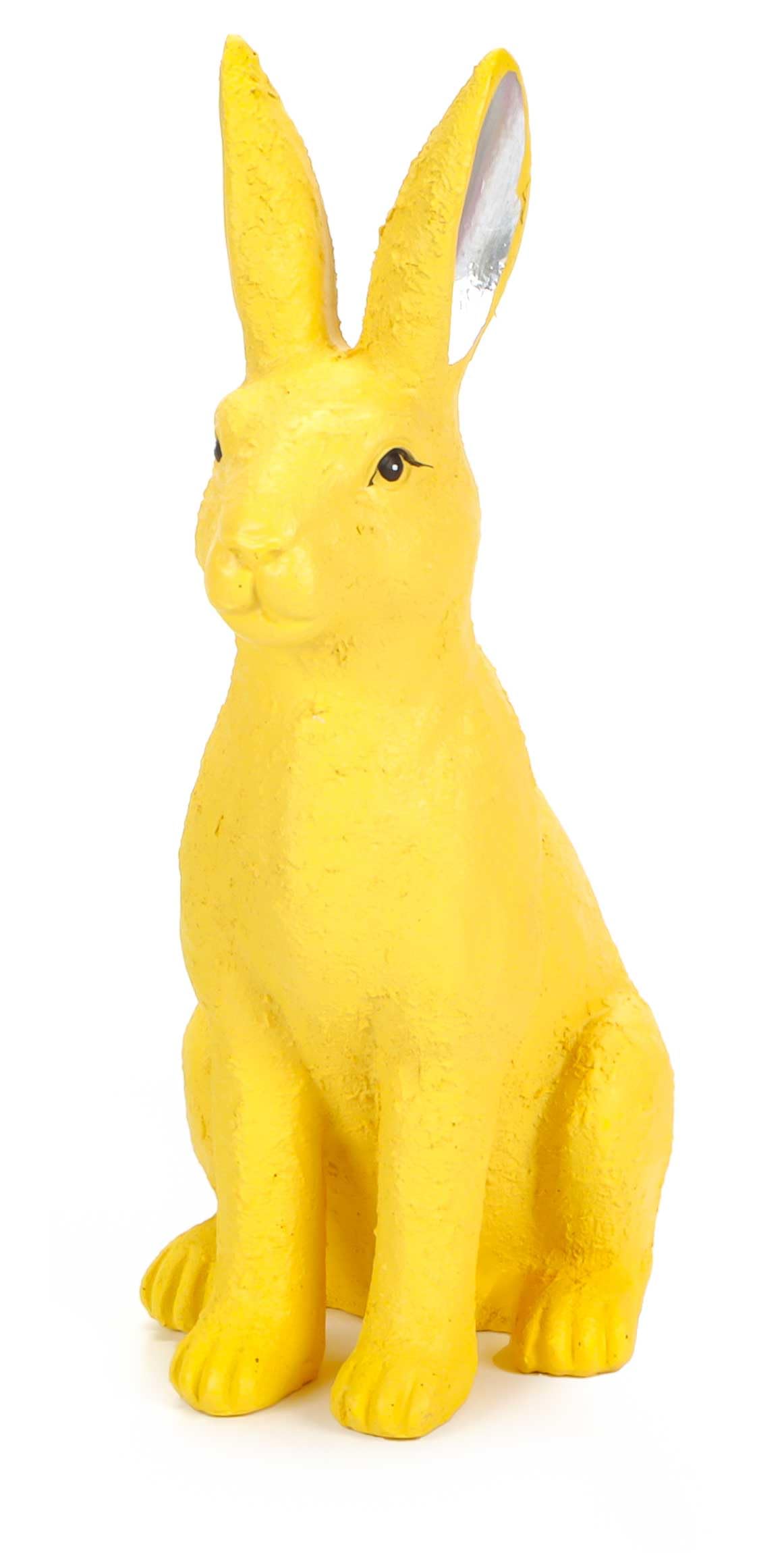 Bubble Store Osterhasen Deko 3er Set – Bunte Osterdekoration, Hasen aus Polyresin – Moderne Hasenfiguren in Gelb, Grün & Pink, Höhe 24 cm – Osterdeko Innenbereich, Fensterbank, Regal