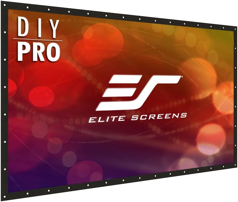 Elite Screens Golf Simulator Impact Screen 10 x 8 ft Golf Enclosure Screen with Portable Lightweight Aluminum Frame, Side Panels and Net Extensions, Short Throw Projectors, GSP0810-IPW350