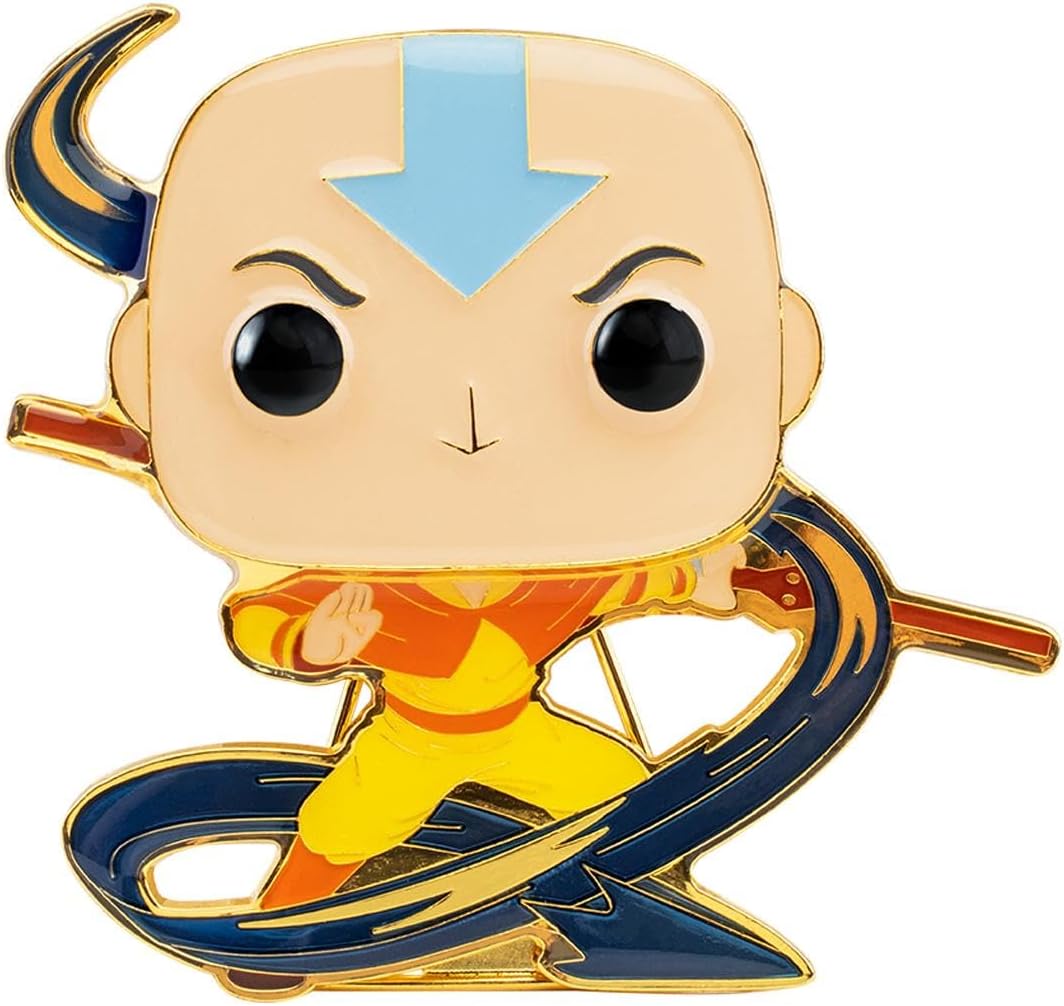 Funko Enamel Pin: Aang - 1/6 Odds for Rare Chase Variant - 1 In 12 Chance You May Find the Chase - Avatar: the Last Airbender Enamel Pins - Cute Collectable Novelty Brooch - for Backpacks