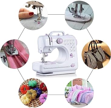 Mini Sewing Machine with 12 Stitches, 2 Speed for Beginner and Kids