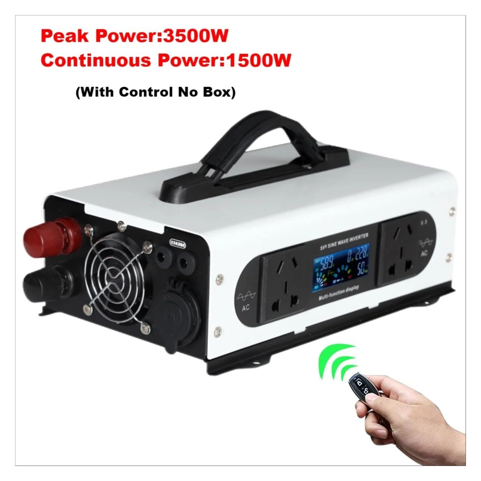 Convertidor Adaptador Onda Sinusoidal para Pura 12V 220V Banco Energía Portátil Inversor Solar 1500W 3500W USB 24V DC 48V 60V AC220V 230v Convertidor Coche inversor