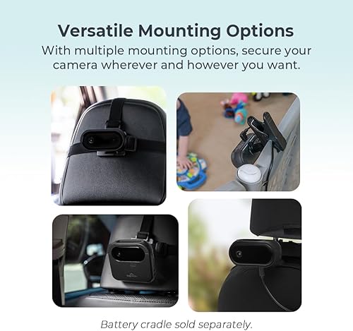 Miniatura 6 de Tiny Traveler Monitor de bebé  Kit básico inalámbrico pequeño (TT002PBB) con banco de energía  Monitor de coche de bebé para el hogar y el