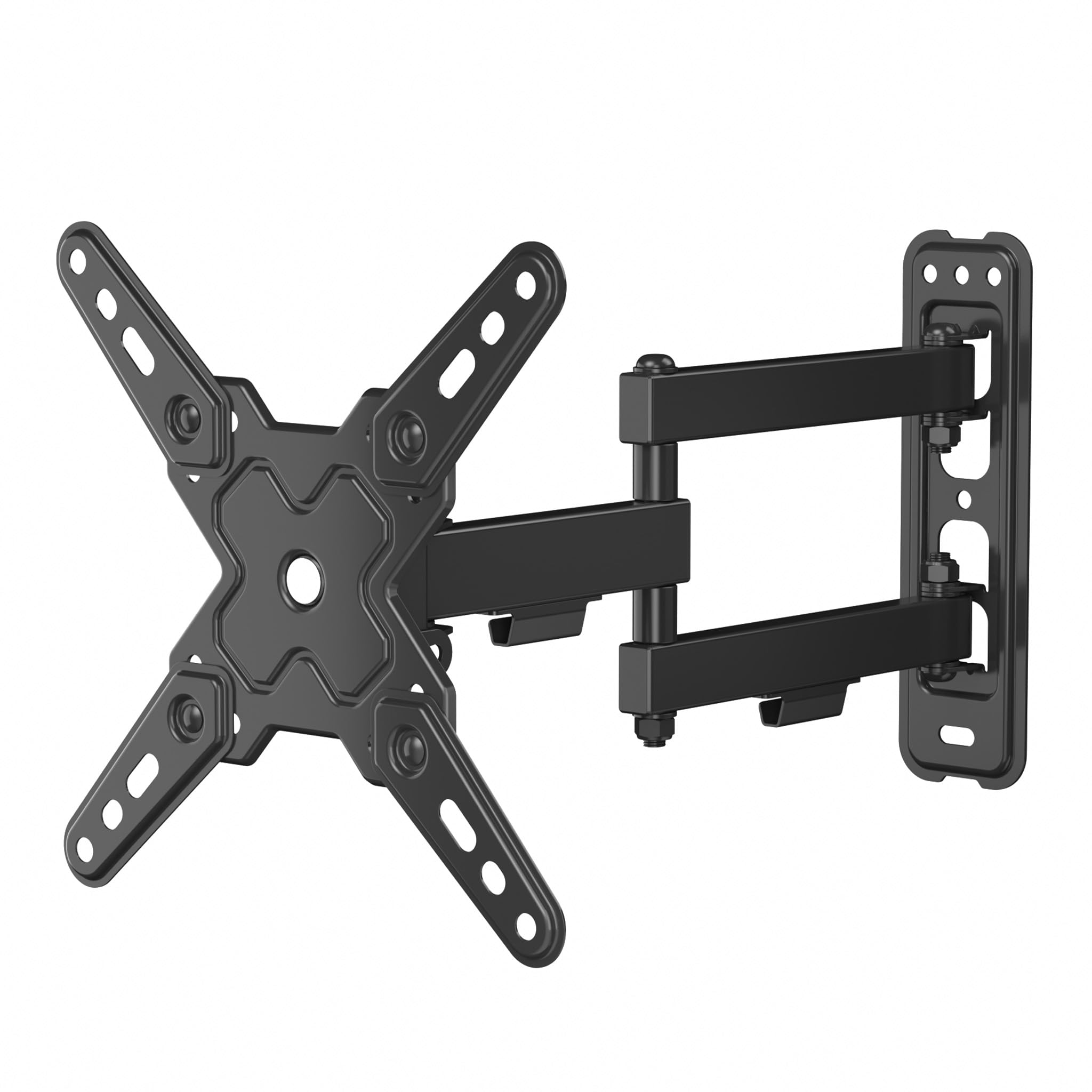 Wiltec Supporto TV a parete universale per schermi da 13"-​43", conforme a VESA, Braccio snodato regolabile