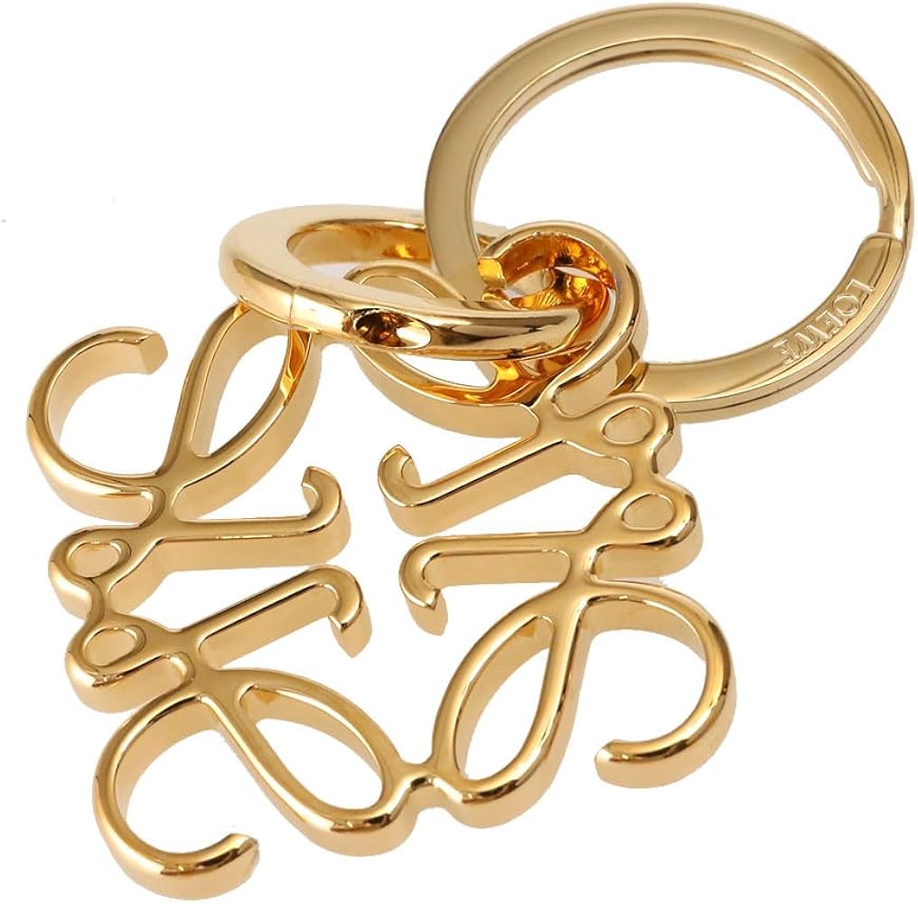 【キュートさま専用】ロエベ アナグラム キーリング　　バッグチャーム ゴールド Amazon.co.jp: [ロエベ] キーホルダー キーリング レディースANAGRAM