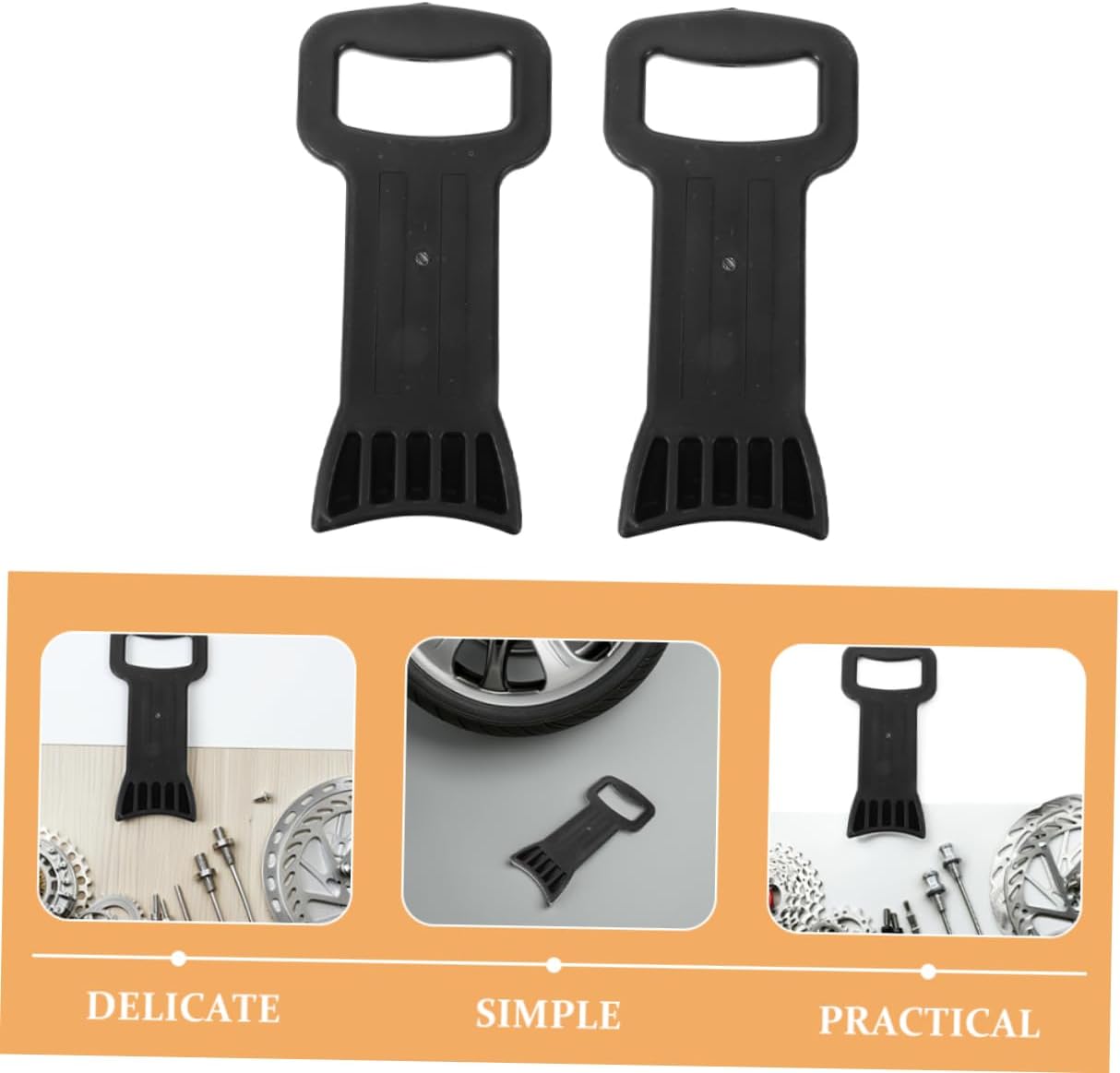 Cabilock 2Pcs Tire Changer Adapter Portable Automotive Tire Mounting Tool for Efficient Installation Repair Compatible with Vacuum Other Tires Safety Reliability Assured