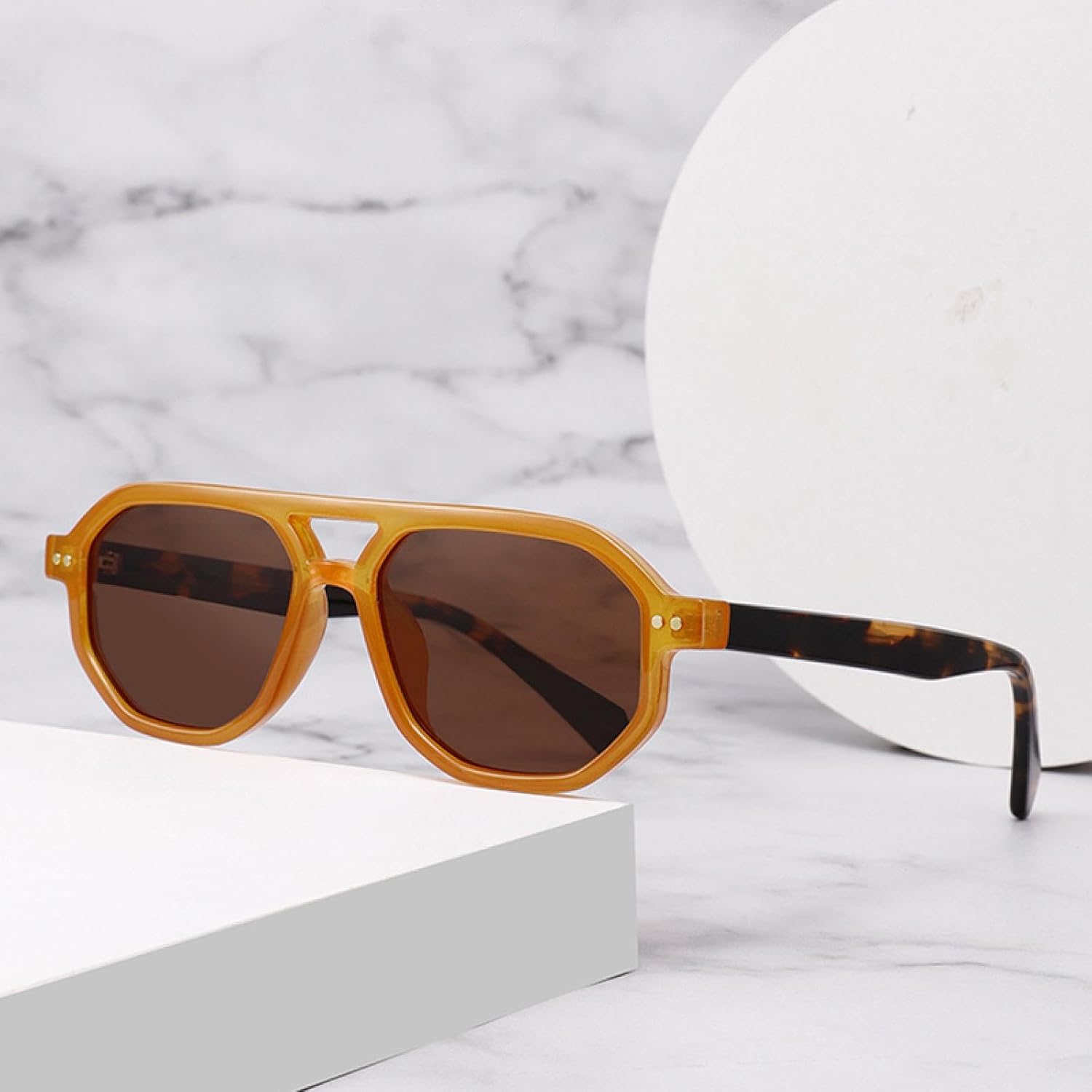 Retro Women Polarized Sunglasses Gradient Uv400 Men Sun Glasses