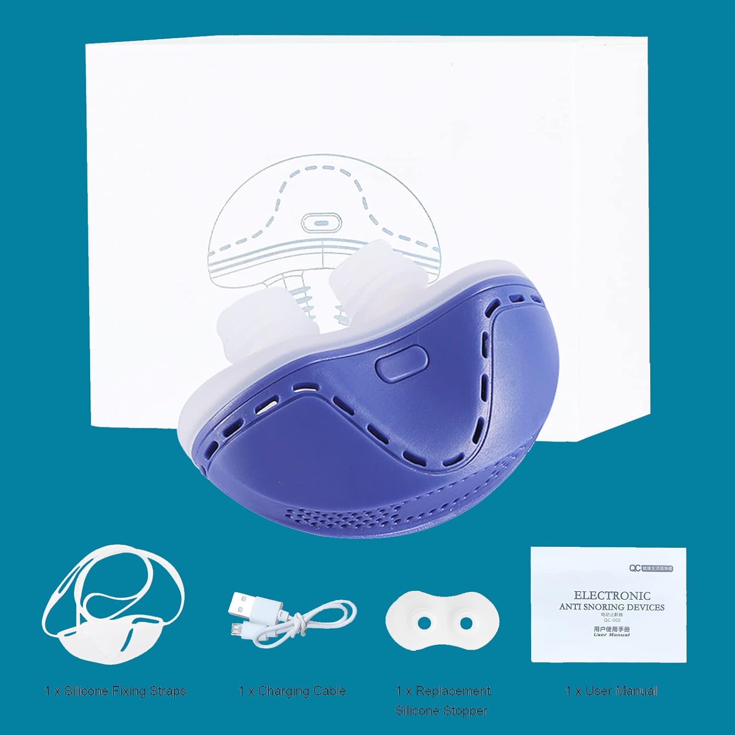 Anti Snoring Devices, Electric Snoring Solution for Men Women, Adjustable Wind Speed Double Eddy Current Stop Snoring Sleep Aid Device Nasal Dilator Nose Vents Plugs (Gift Fixing Strap) : Health & Household