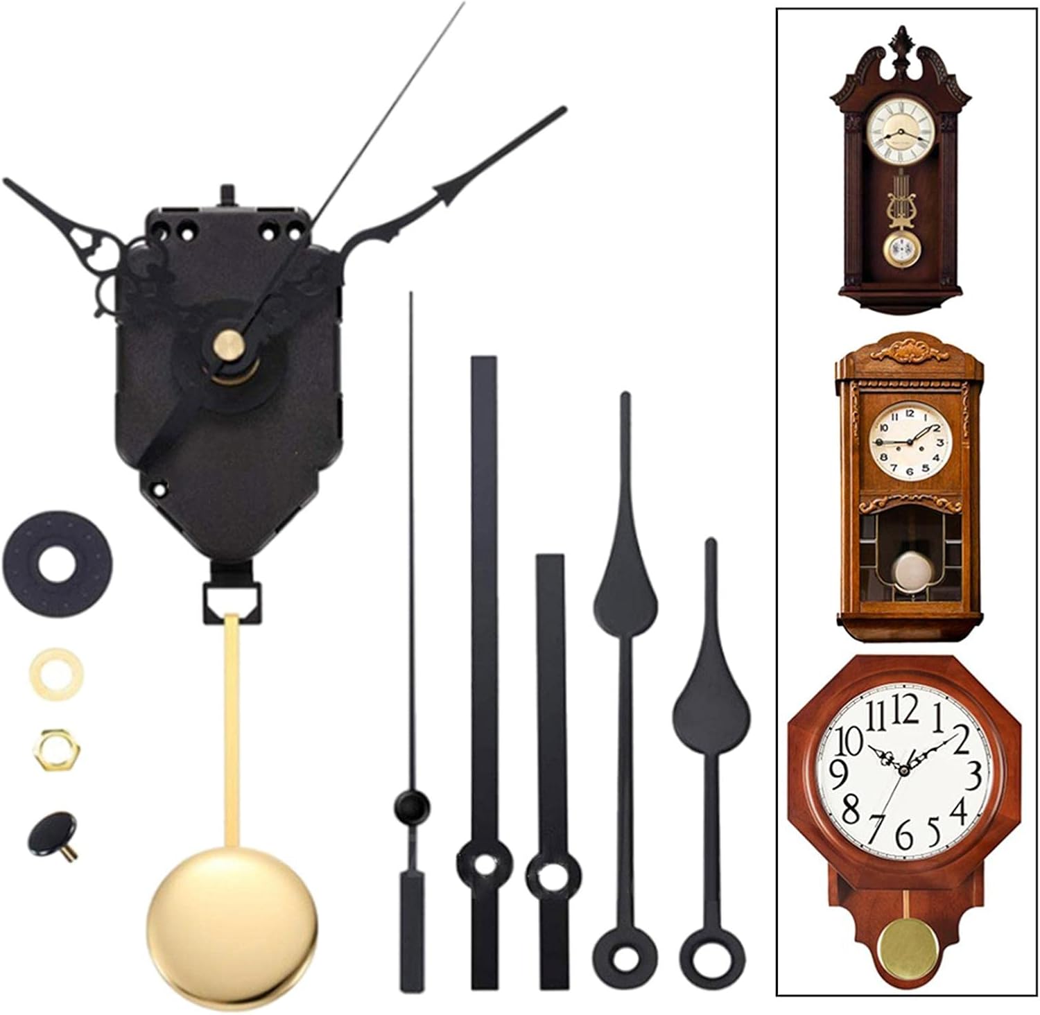 Pendulum Clock Movement Replacement DIY Pendulum Clock Parts 3 Set Hands|Home & Garden|Home D? ©Cor|Clocks|Replacement Parts & Tools