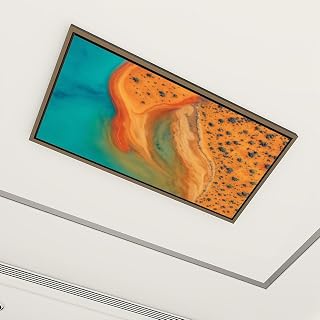 6 Pack Fluorescent Light Covers for Ceiling Lights Abstract aerial photography Useless Loop Western Australia Decorative Magnetic Fluorescent Light Filters for Classroom Office Home 4x2 ft
