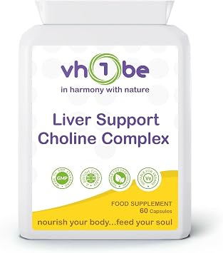 Liver Support with Choline 60 Capsules - Supports the Maintenance of Normal Liver Function