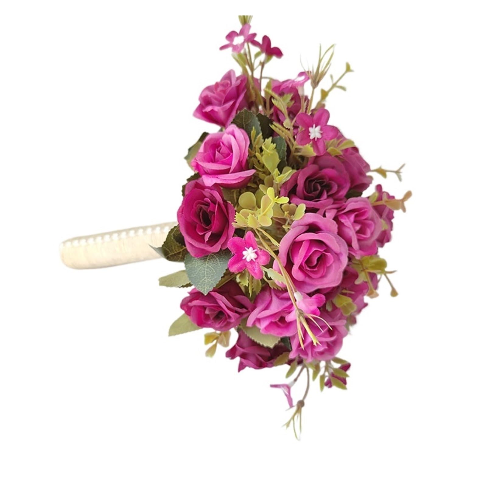 SHENJMAI Artificial Flower Bouquet Wedding Flower Bouquet Bridal Accessories Marriage Silk Flowers Artificial Roses for Bride Bridesmaid(Type 16)