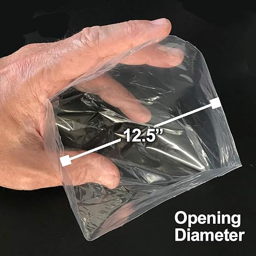 Miniatura 4 de RESILIA Bolsas de envío de plástico a prueba de fugas para peces vivos - 20" x 30" 002 mil, sello inferior doble, para peces de agua dulce y salada,