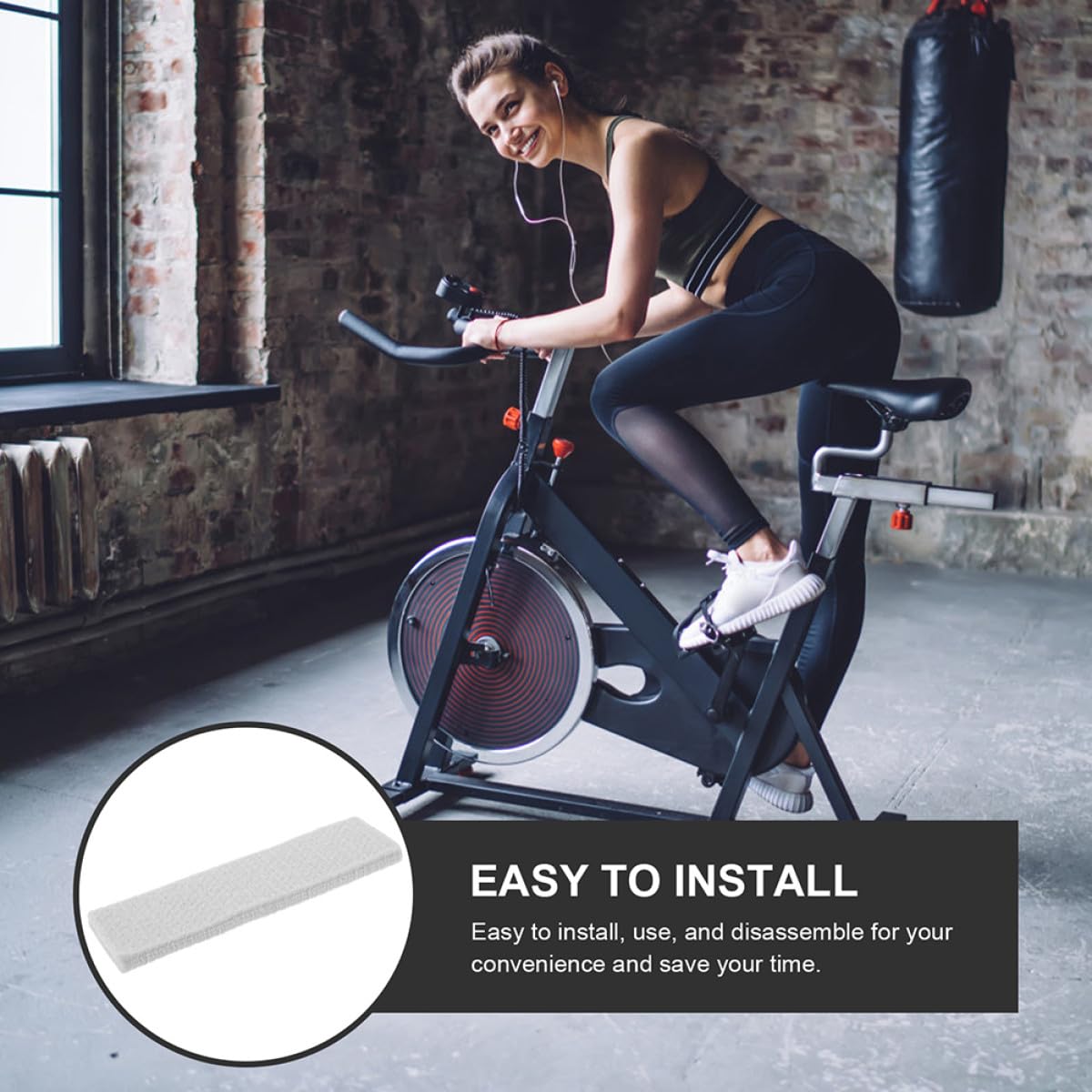 TOYANDONA Fitness Bremsbeläge aus Filz 6 Stück für Heimtrainer und Fitnessräder Verschleißfeste Bremsmatten mit Hoher Reibung und Rutschfester Sohle Ersatzteile für Heimtrainer Bremsblock