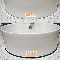 Vista 3 de Cinta de calafateo autoadhesiva, cinta de calafateo de PU para bañera, baño, inodoro, cocina (Ancho: 7.5 mm, negro)