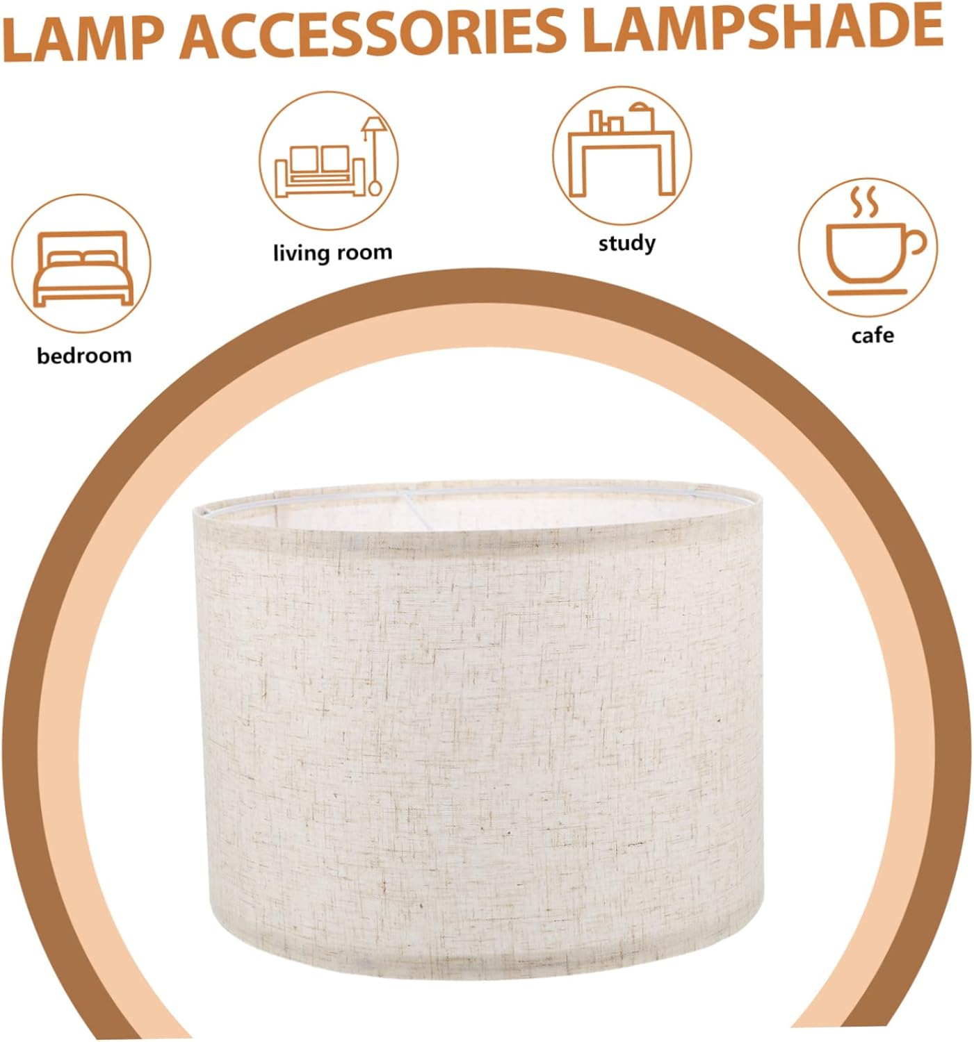 NUOBESTY Decent Fabric Lampshade for Ceiling Wall Lights Detachable Design for Chandelier Desktop Light Softens Light for Cozy Atmosphere Shade with Inner