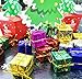Hapy Shop 72pcs Christmas Tree Decor 1.1×1.1inch Mini Christmas Ornaments Foam Gift Box Shiny Metallic Wrapped Miniature Package Ornaments for Xmas Tree, Assorted Colors