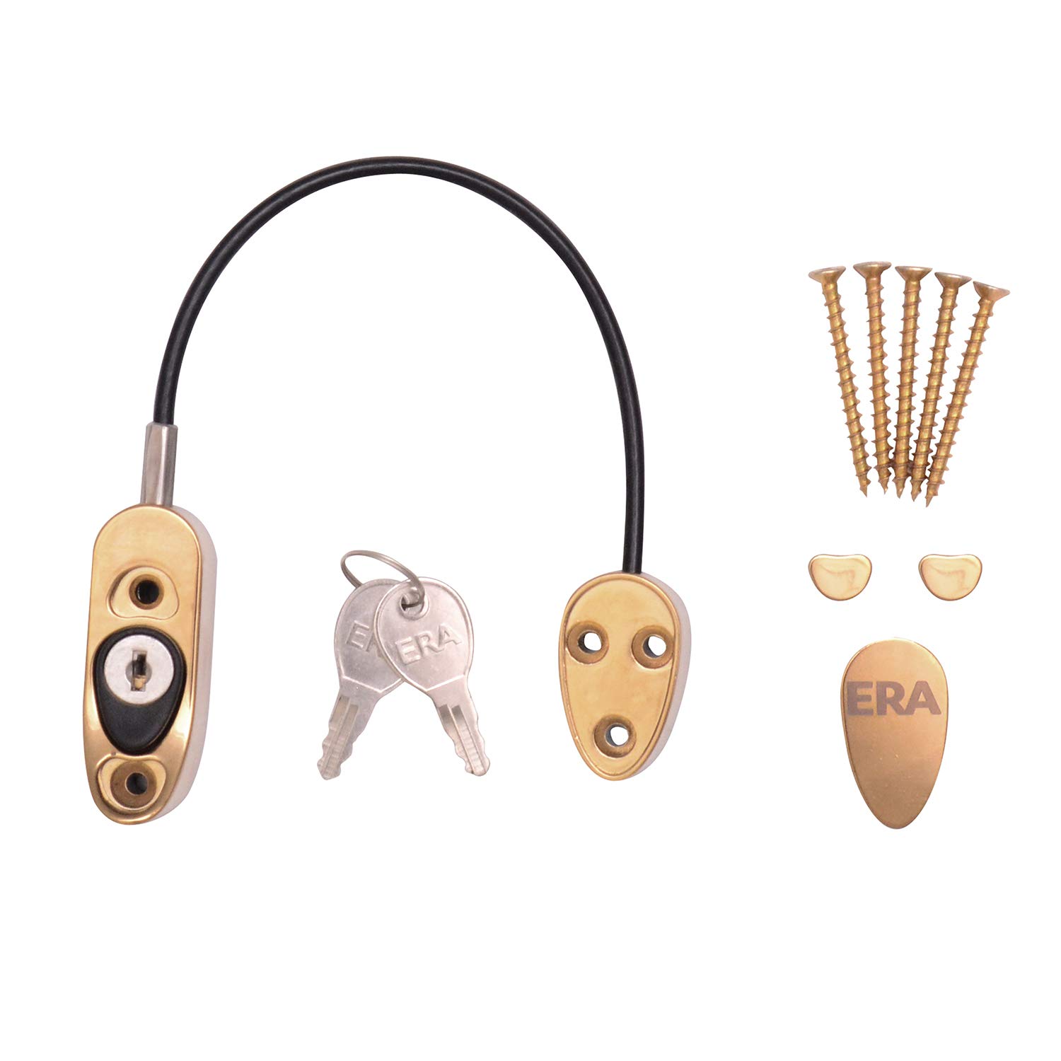 Era Gold Child Safety Window Locking Restrictor (Polished )