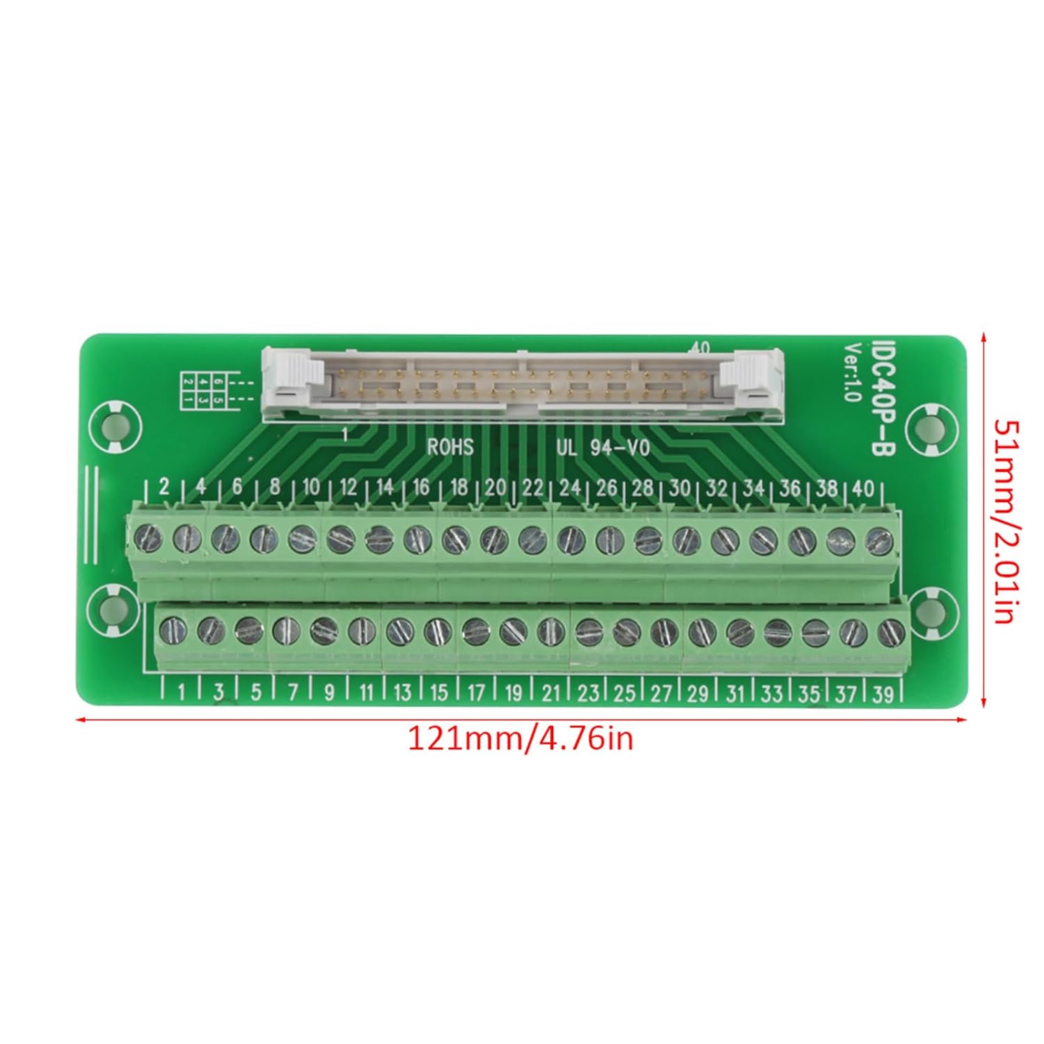 Idc40P 40Pin 40-контактный разъем My2N Idc соединительная плата разъем клеммной колодки интерфейс ПЛК с держателем
