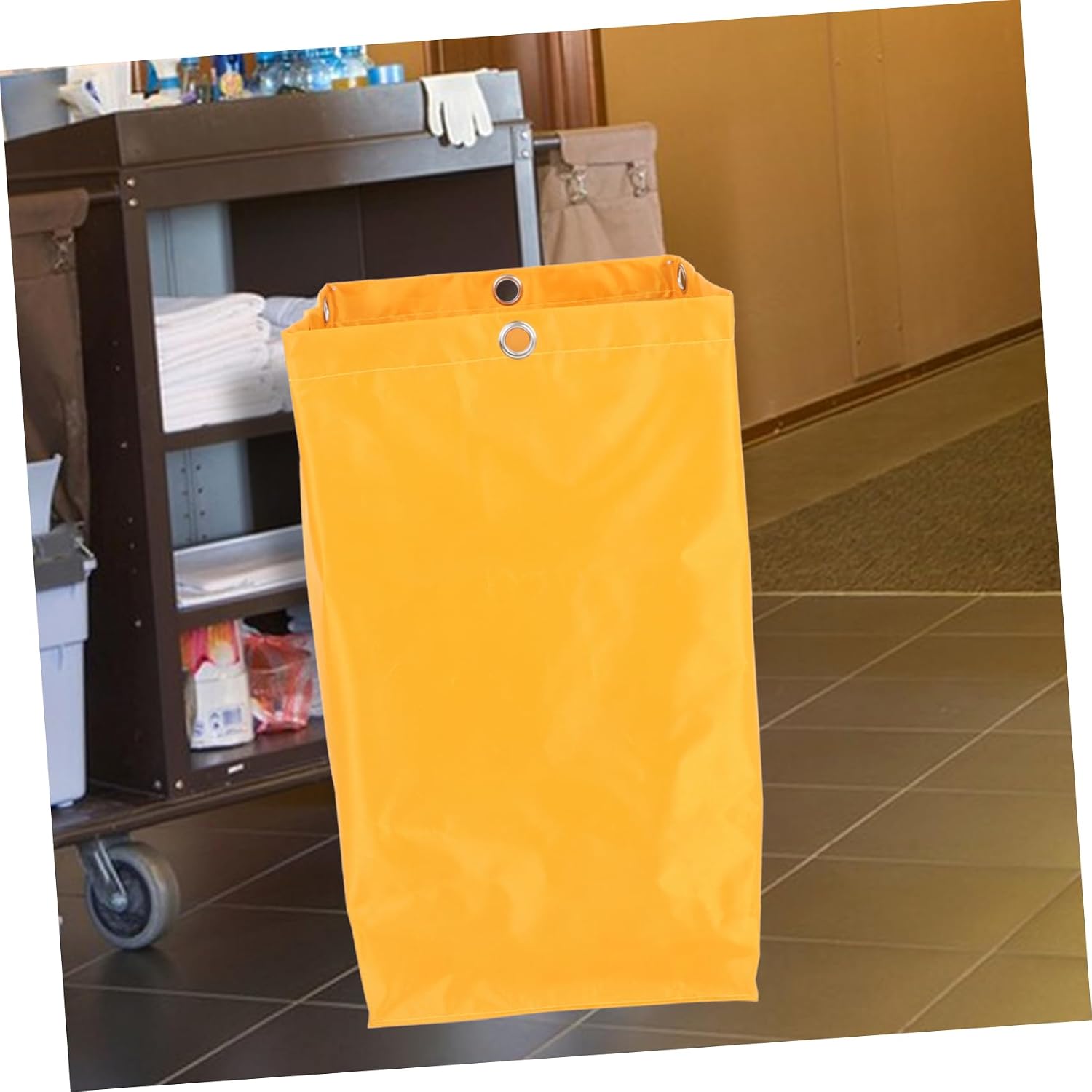KOMBIUDA High Capacity Cleaning Cart Bag Semi Truck Accessories Robust Canvas Car Detailing