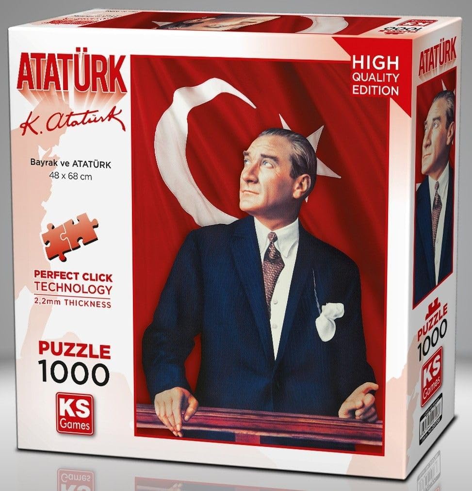 KS Games 1000 Parça Atatürk Ve Türk Bayrağı