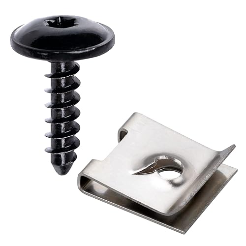 OAUTOO 20Sets Fender Liner Cubierta de parachoques y Splash Shield U tuerca con kit de tornillos para VW N90775001 N10433701