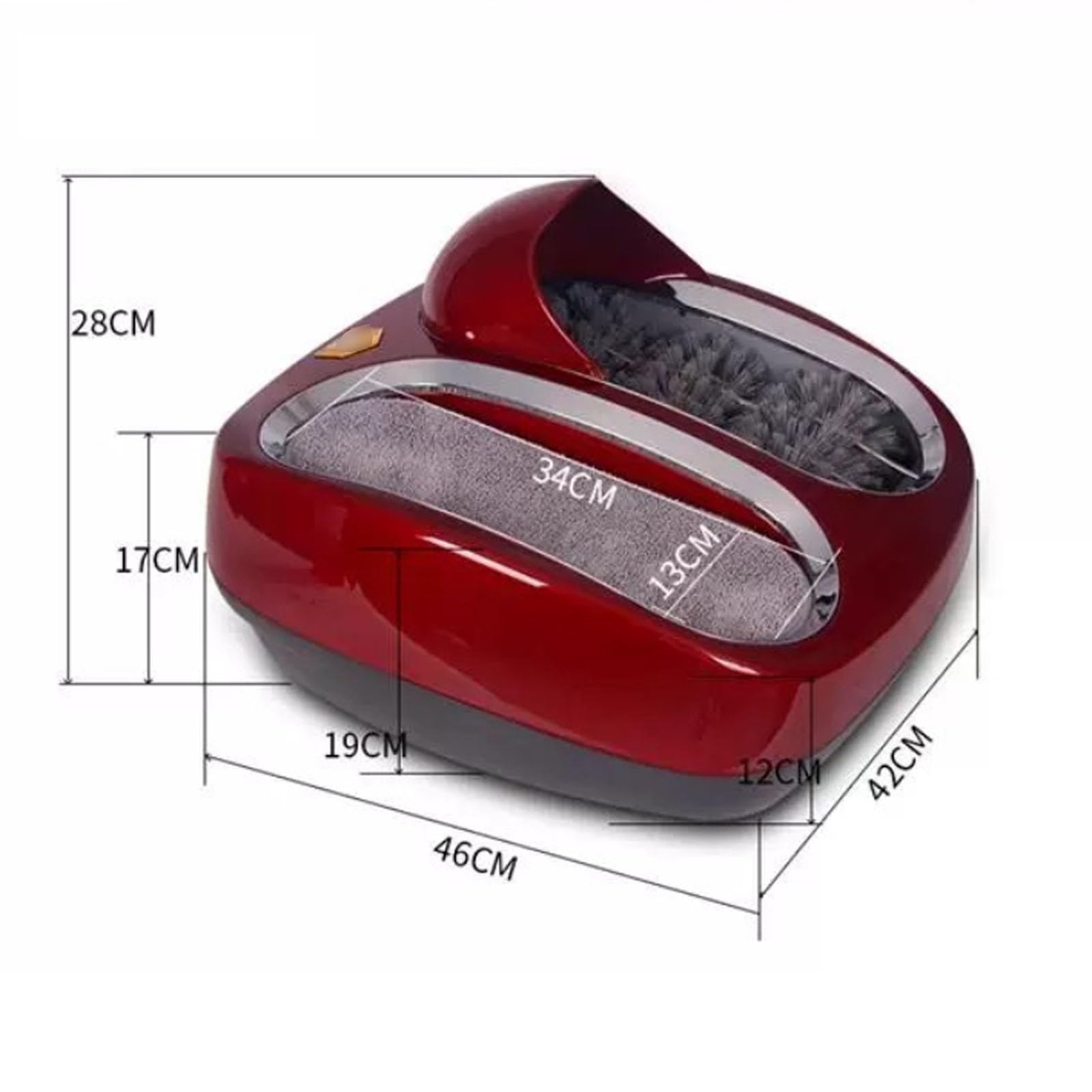 Máquina Inteligente para La Limpieza De Suelas, Limpiadora Y Pulidora De Zapatos Automática por Inducción con Almohadilla Absorbente De Agua, Bandeja De Agua Extraíble Y Gold