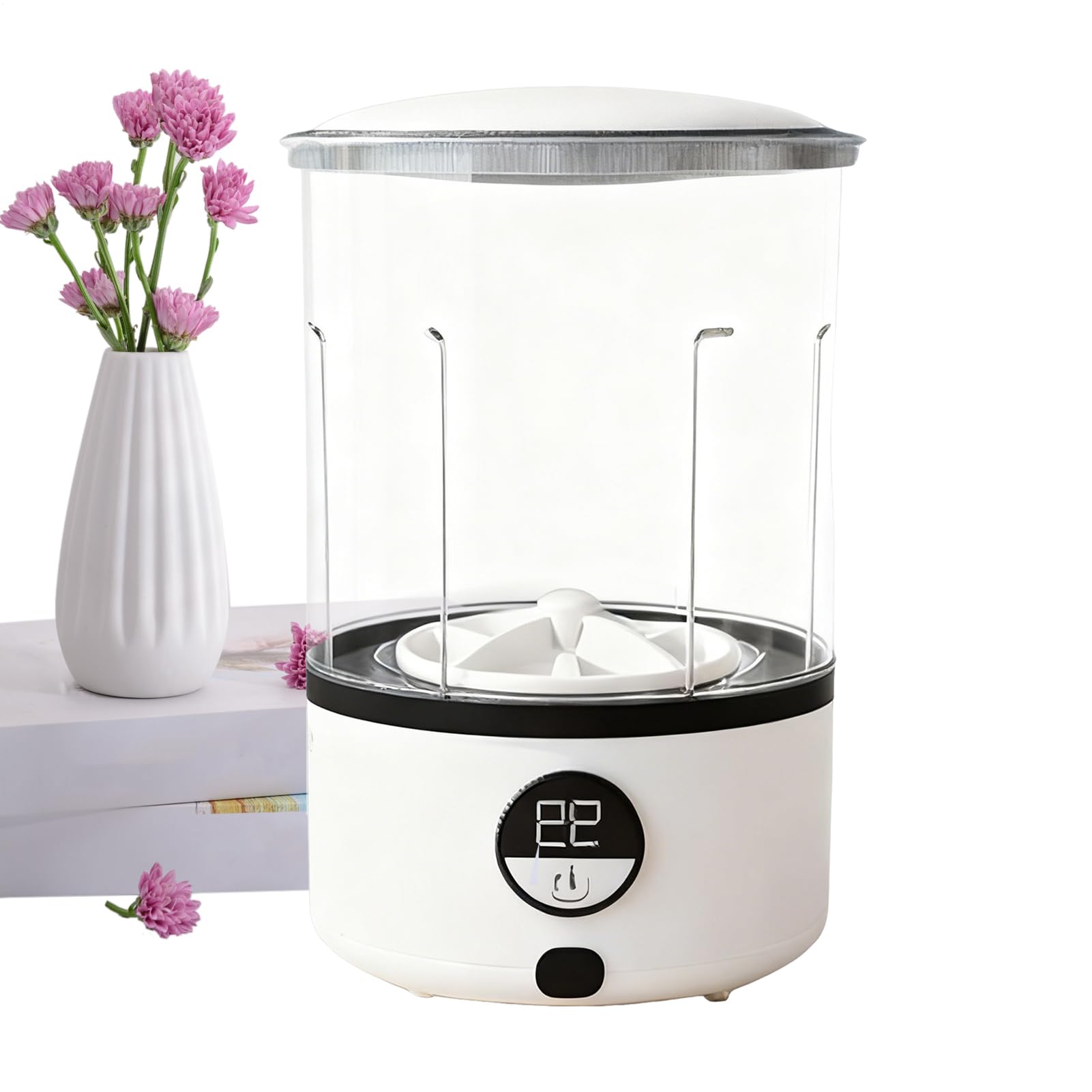Machine à laver portable et compacte sans fil rechargeable avec 2 modes de lavage - 8